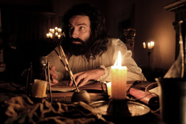 Aidan Turner as Leonardo da Vinci in new drama 'Leonardo'. (Image ©Fabio-Lovino) Aidan Turner as Leonardo da Vinci