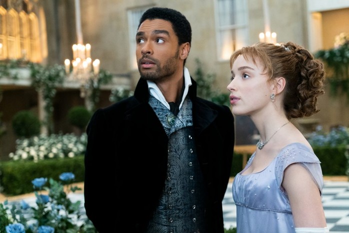 Rege-Jean Page as Simon Basset and Phoebe Dynevor as Daphne Bridgerton in new Netflix series 'Bridgerton'. (Image by LIAM DANIEL/NETFLIX) Rege-Jean Page as Simon Basset and Phoebe Dynevor as Daphne Bridgerton