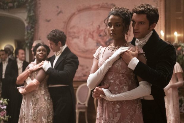Bridgerton. Simone Ashley as Kate Sharma, Jonathan Bailey as Anthony Bridgerton in an episode of Bridgerton. The series draws many elements from real Regency-era history Bridgerton. Simone Ashley as Kate Sharma, Jonathan Bailey as Anthony Bridgerton