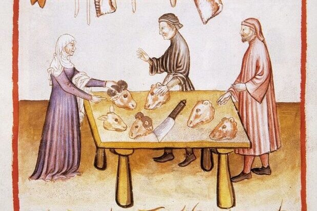 An illustration from the 'Tacuinum Sanitatis', a medieval health handbook. An illustration from the 'Tacuinum Sanitatis', a medieval health handbook.