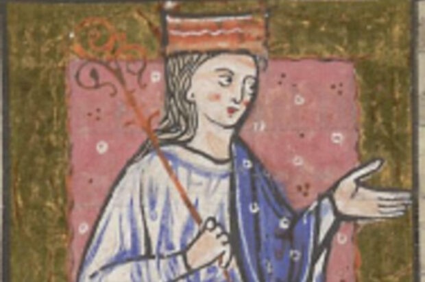 Aethelflaed as depicted in a register of Abingdon Abbey (Photo by Alamy) Aethelflaed, Lady of the Mercians, illustrated sitting on a throne