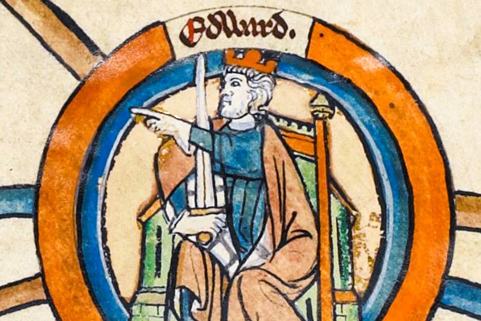 An early 14th-century portrait of 10th-century leader Edward the Elder. (Image by Alamy) An early 14th-century portrait of 10th-century leader Edward the Elder