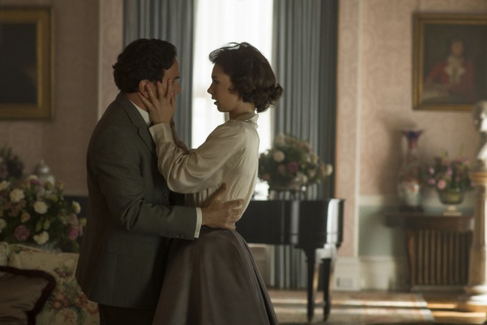 Princess Margaret and Peter Townsend in The Crown. Princess Margaret and Peter Townsend in The Crown.