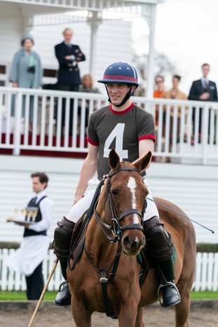 Josh O'Connor plays Prince Charles in the new series. (Image by Colin Hutton / Netflix) Josh O'Connor as Prince Charles in polo attire