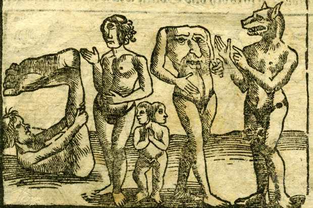 Illustration of strange creatures