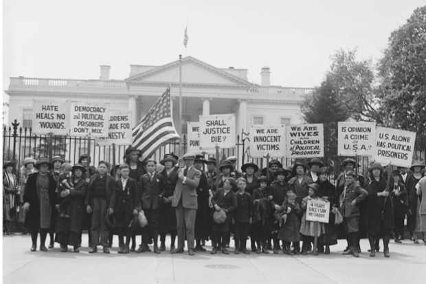 Protest against the Sedition Act Protestors against the Sedition Act outside the White House